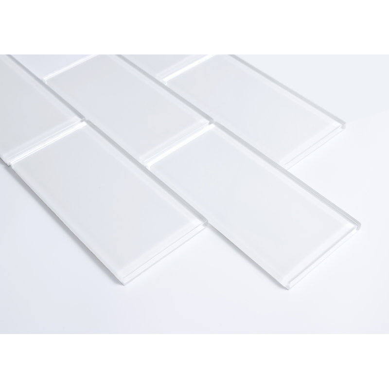 WS Tiles Quality Value Series 3" x 6" Straight Edge Glass Mosaic Subway Tile & Reviews Wayfair